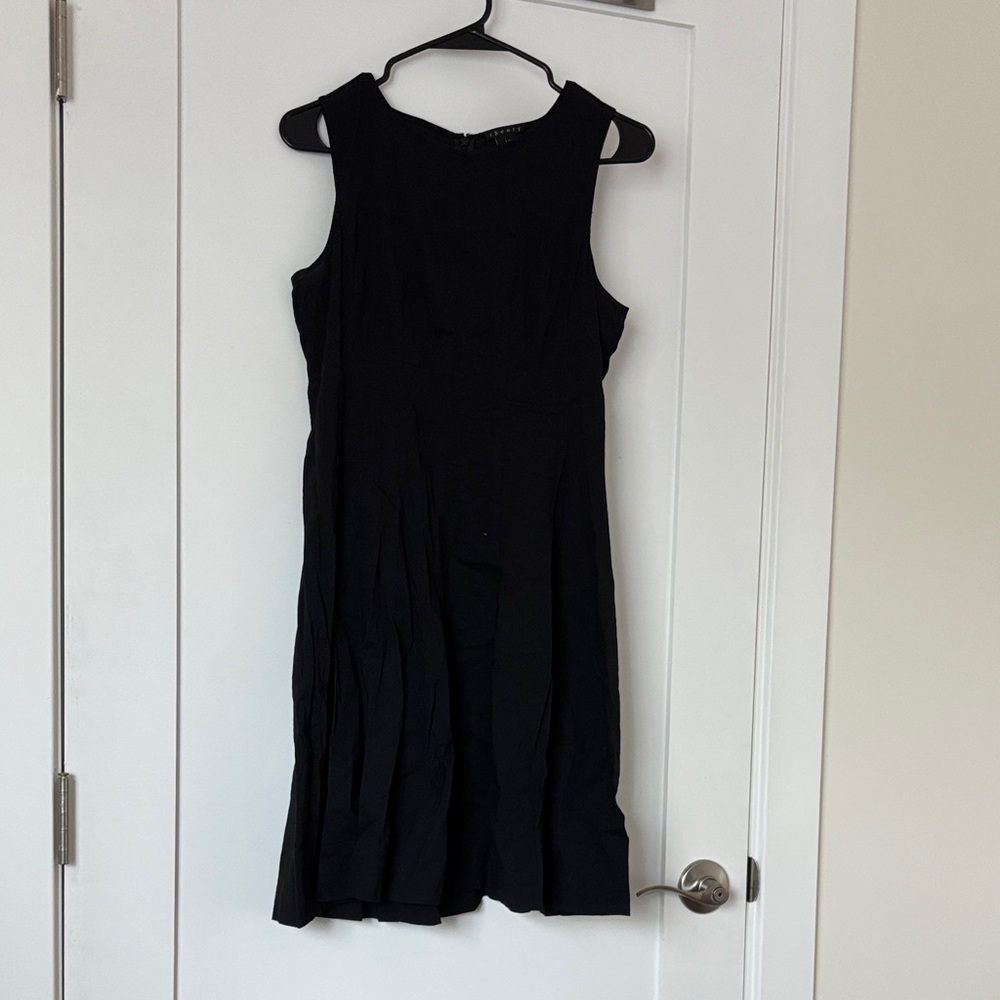 Theory Black Midi Dress